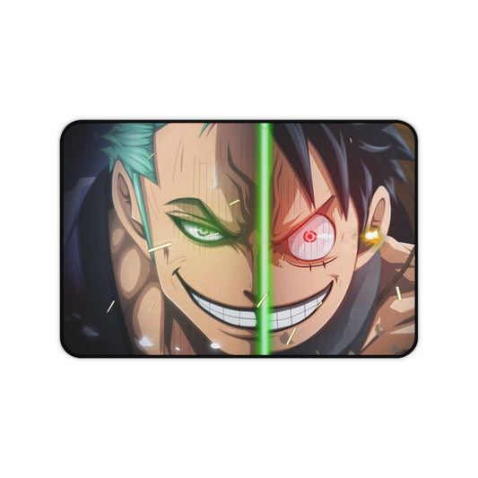 Desk Pad, Almohadilla Raton One Piece, Anime, Gaming Mouse Luffy and Zoro