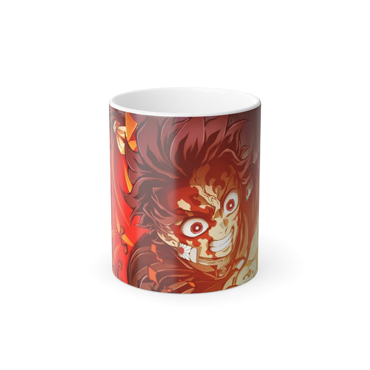 Color Changing Mug, Kimetsu No Yaiba Anime, Cup Heat Tanjiro and Nezuko