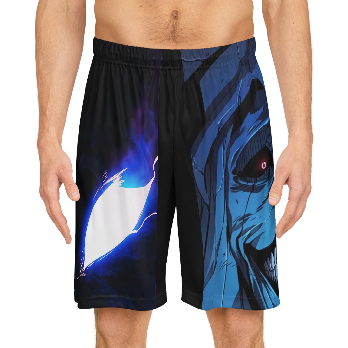 Anime Inspired Basketball Shorts, Shadow Monarch Calzonas, Solo Leveling Gift.